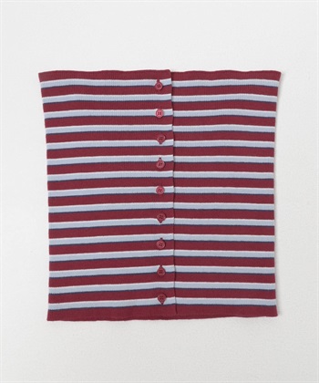 多彩橫紋針織背心(紅色-FREE-其他紅色)