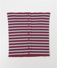 多彩橫紋針織背心(紅色-FREE-其他紅色)