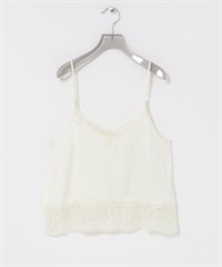 蕾絲細肩帶背心(米白色-FREE-OFF WHITE)