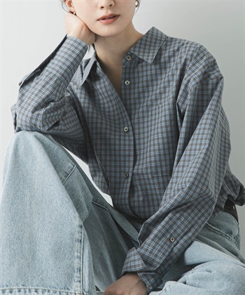 標準領格紋襯衫