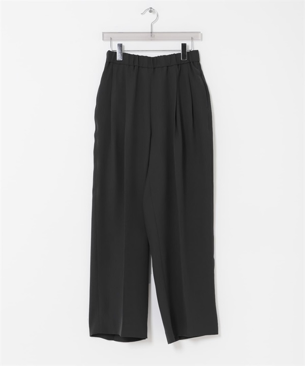 雙層織物銅氨纖維輕便長褲(黑色-36-BLACK)