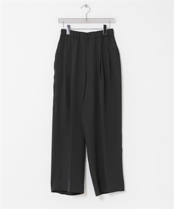 雙層織物銅氨纖維輕便長褲(黑色-36-BLACK)