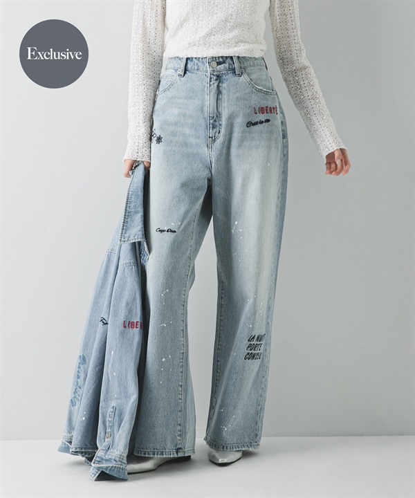 【別注】PICCADILLY / 刺繡牛仔褲