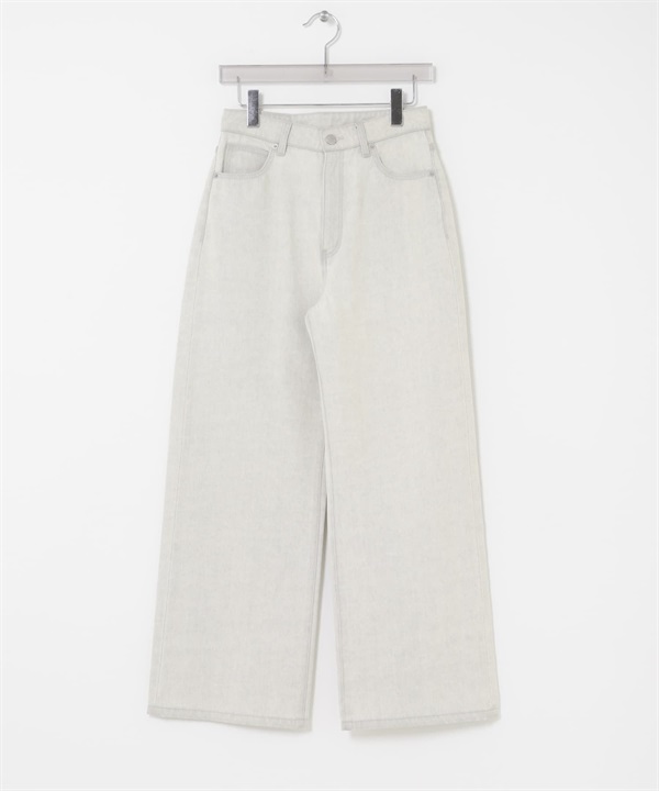 【別注】PICCADILLY / 直筒牛仔褲(淺灰色-36-LIGHT GRAY)