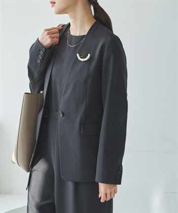 無領西裝外套(可成套搭配)