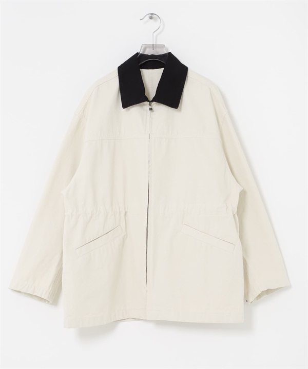 抽繩設計工裝夾克(原色-FREE-NATURAL)