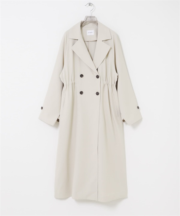 防潑水UV CUT抽繩風衣(灰膚色-36-LIGHT GRAY)