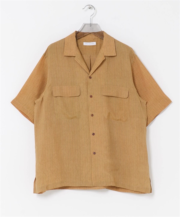 銅氨纖維冷染襯衫(膚色-M-BEIGE)