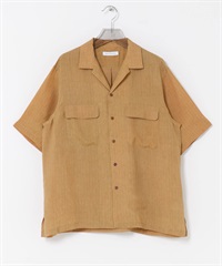 銅氨纖維冷染襯衫(膚色-M-BEIGE)