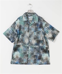 LONGCHAMP 印花開領襯衫(淺 藍色-M-LIGHT BLUE)