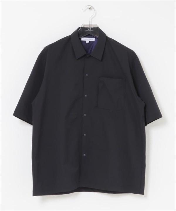 COOL DOTS®短袖襯衫(藏青色-M-NAVY)