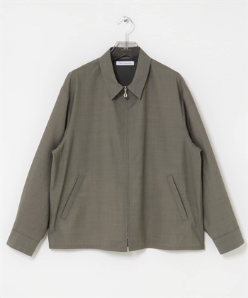 可機洗羊毛運動夾克(炭灰色-M-CHARCOAL GRAY)