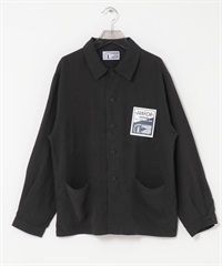 【別注】LE VETEMENT ATLANTIQUE / 工裝夾克(黑色-M-BLACK)