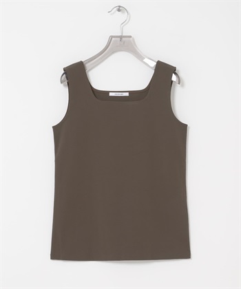 方領坦克背心(棕色-FREE-BROWN)