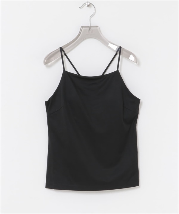 銅氨纖維緞紋附罩杯細肩帶背心