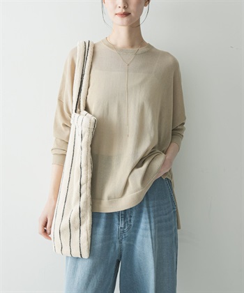 UV CUT加工寬鬆針織衫