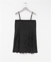 鏤空蕾絲細肩帶背心(黑色-FREE-BLACK)
