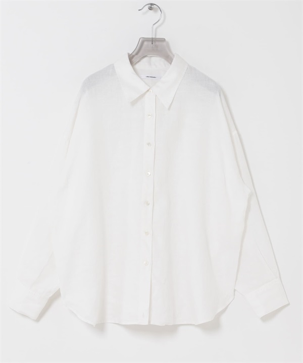 2WAY亞麻襯衫(白色-FREE-WHITE)