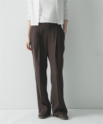 雙層織物銅氨纖維直筒褲
