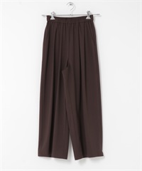 EASY CARE打褶碎褶直筒褲(棕色-36-BROWN)