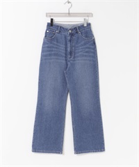 棉麻直筒牛仔褲(藍色-36-BLUE)