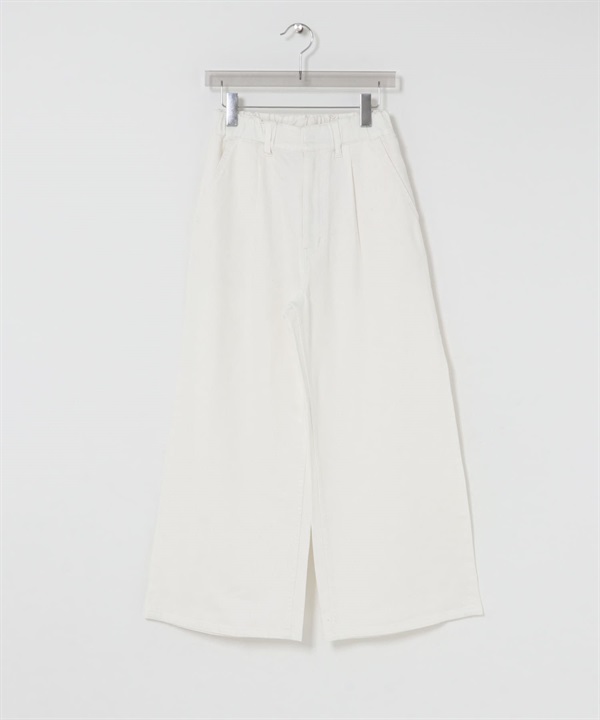 棉麻輕便牛仔褲(白色-36-WHITE)