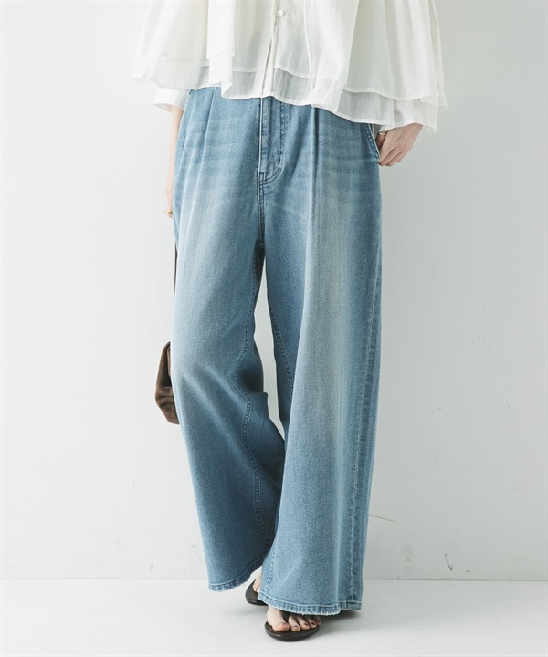 棉麻輕便牛仔褲