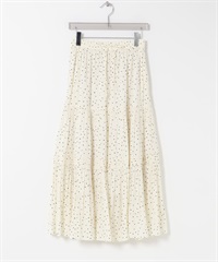 點點碎褶蛋糕裙(米白色-FREE-OFF WHITE)