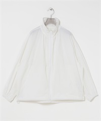 防潑水尼龍碎褶夾克(白色-FREE-WHITE)