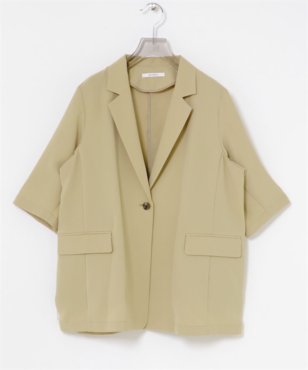 UR TECH DRYLUXE 五分袖西裝外套(膚色-FREE-BEIGE)