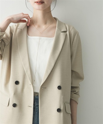 雙排扣網狀西裝外套