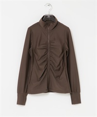 Swim URBAN RESEARCH UV CUT正面碎褶防磨衣(棕色-S/M-BROWN)