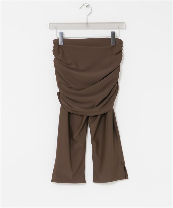 Swim URBAN RESEARCH UV CUT短裙緊身褲(棕色-S/M-BROWN)