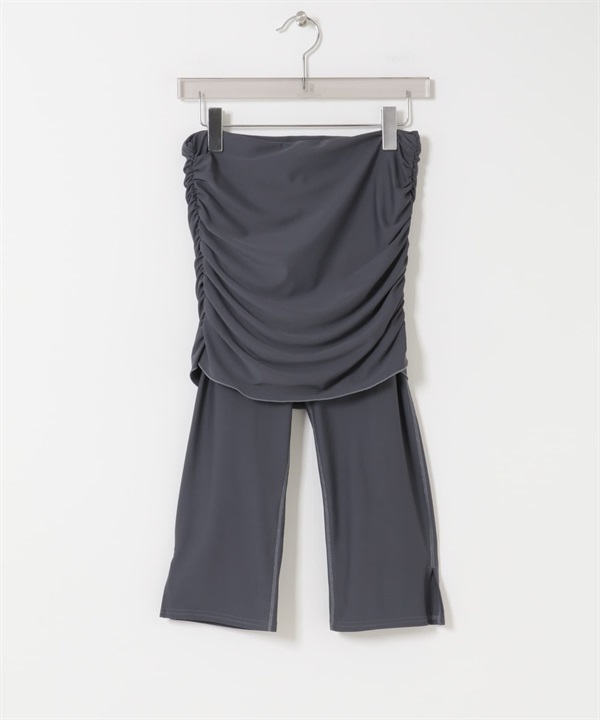 Swim URBAN RESEARCH UV CUT短裙緊身褲(灰藏青色-S/M-NAVY)