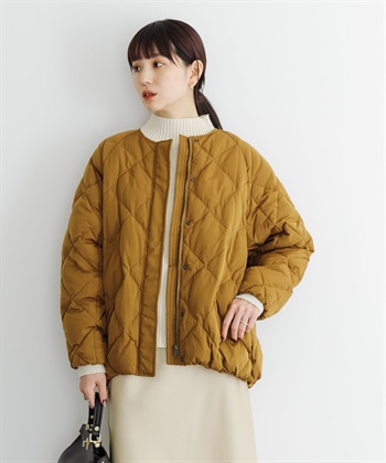 繭型絎縫羽絨外套