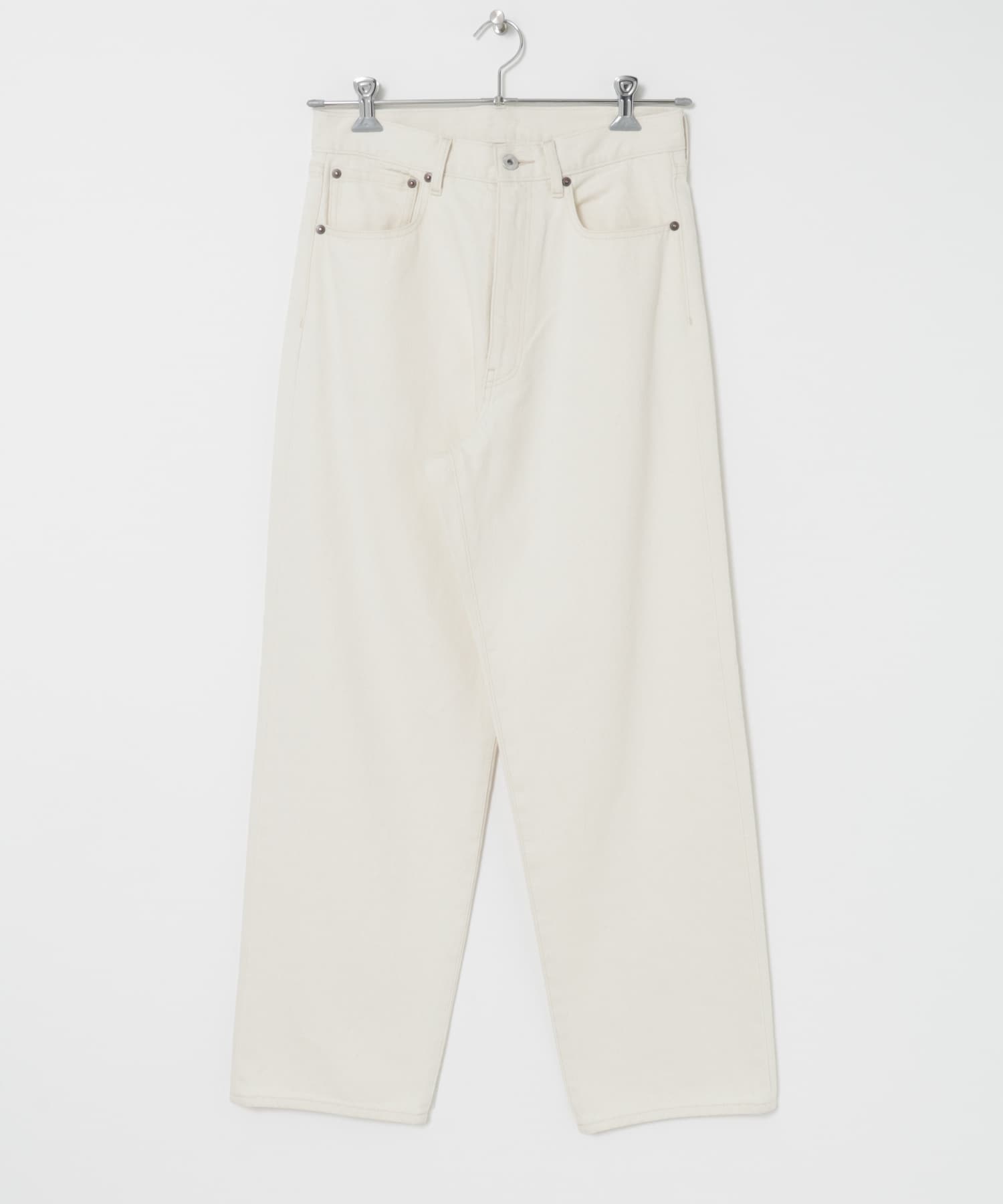 1891VENERABLE 5Pocket 丹寧牛仔褲(米色-L-OFF WHITE)