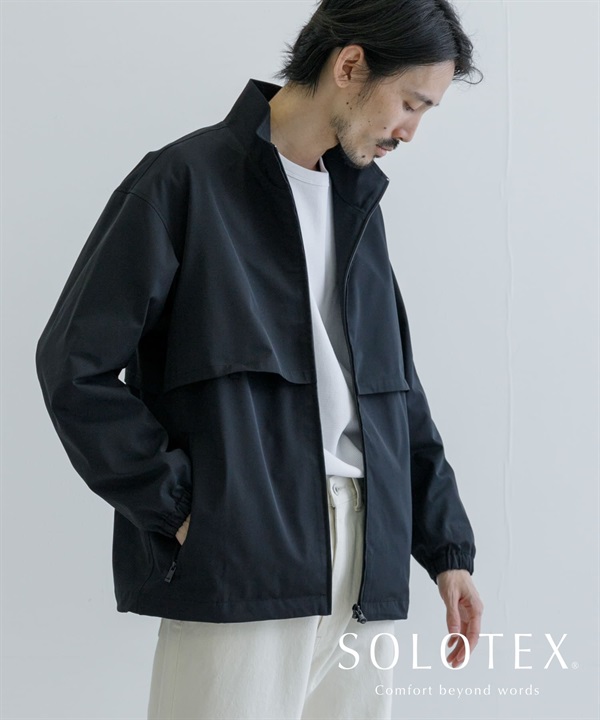 SOLOTEX 斜紋彈性拉鍊夾克