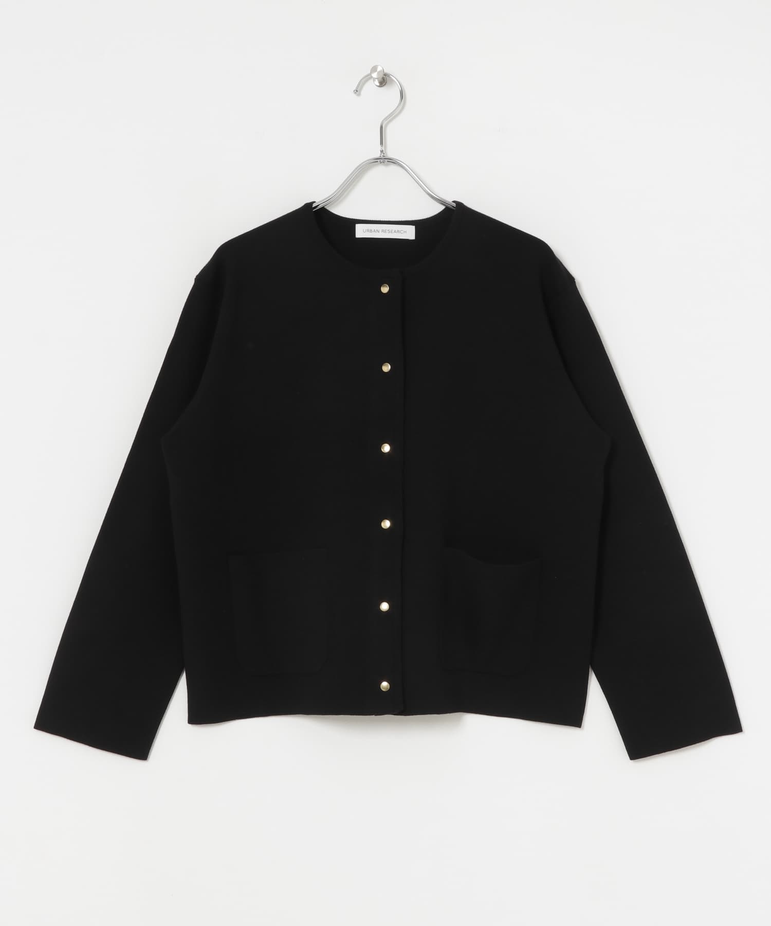 米蘭諾羅紋針織外套(黑色-FREE-BLACK)