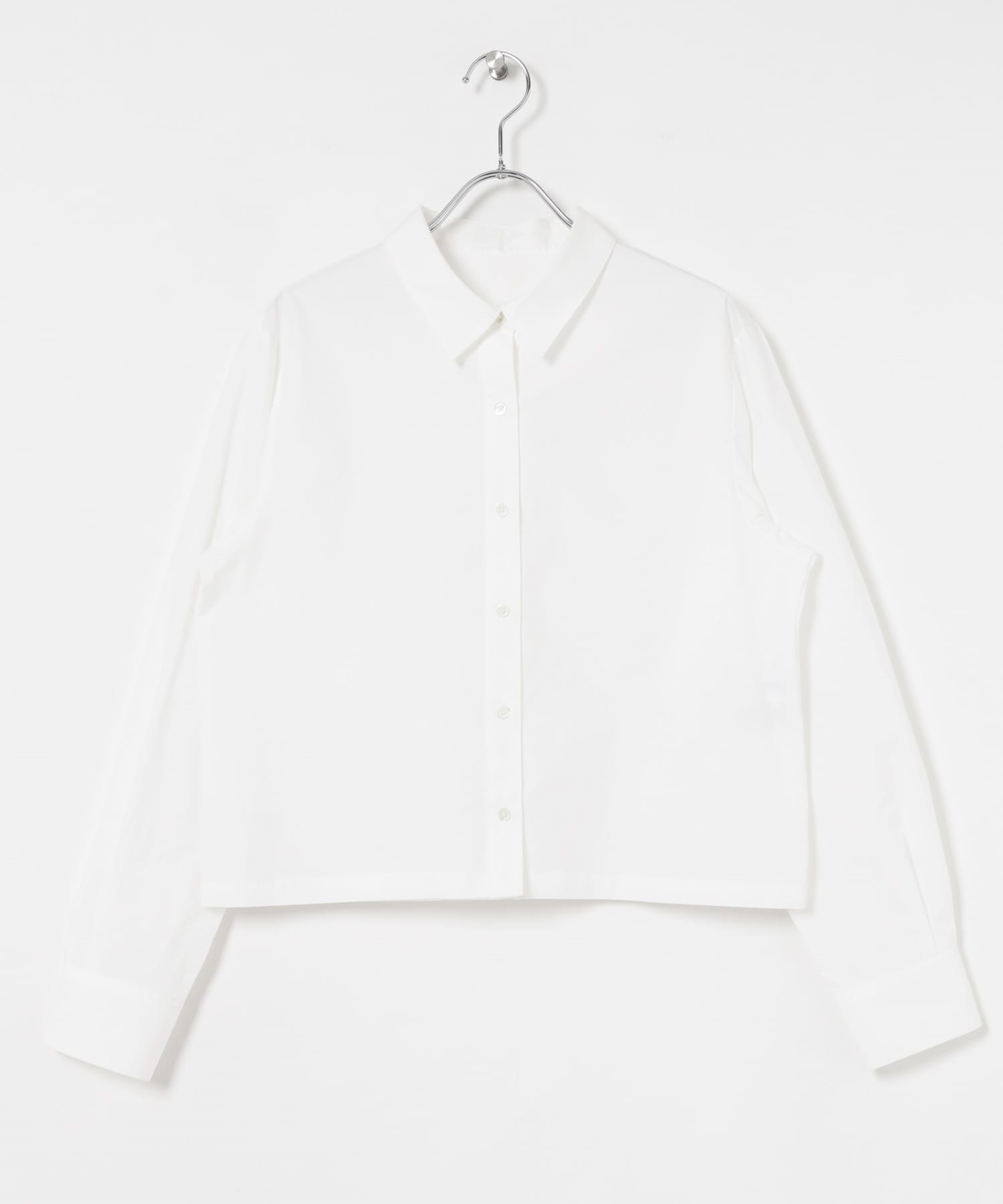 棉質短版襯衫(米色-FREE-OFF WHITE)
