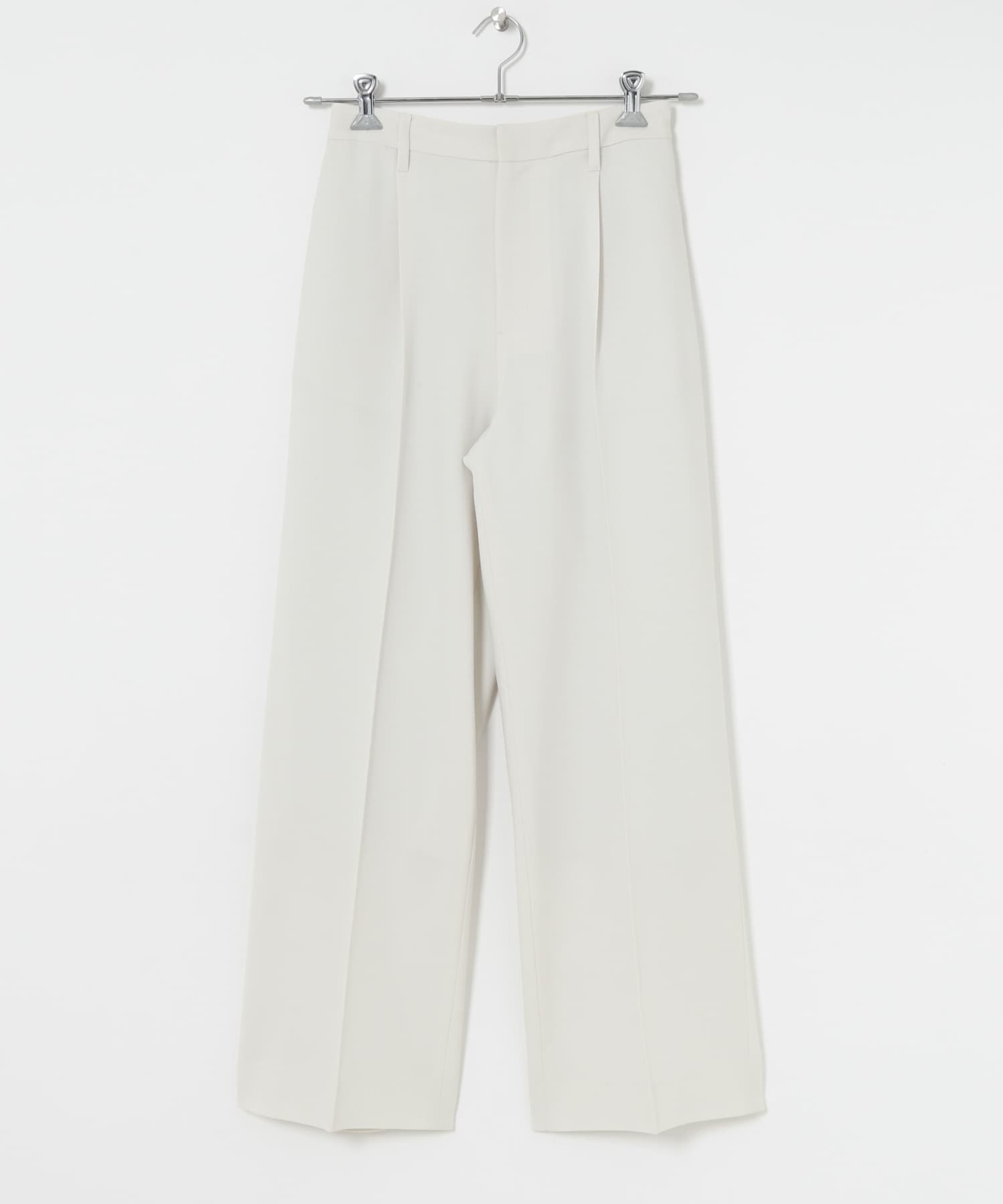 中央壓線直筒褲(米色-38-OFF WHITE)
