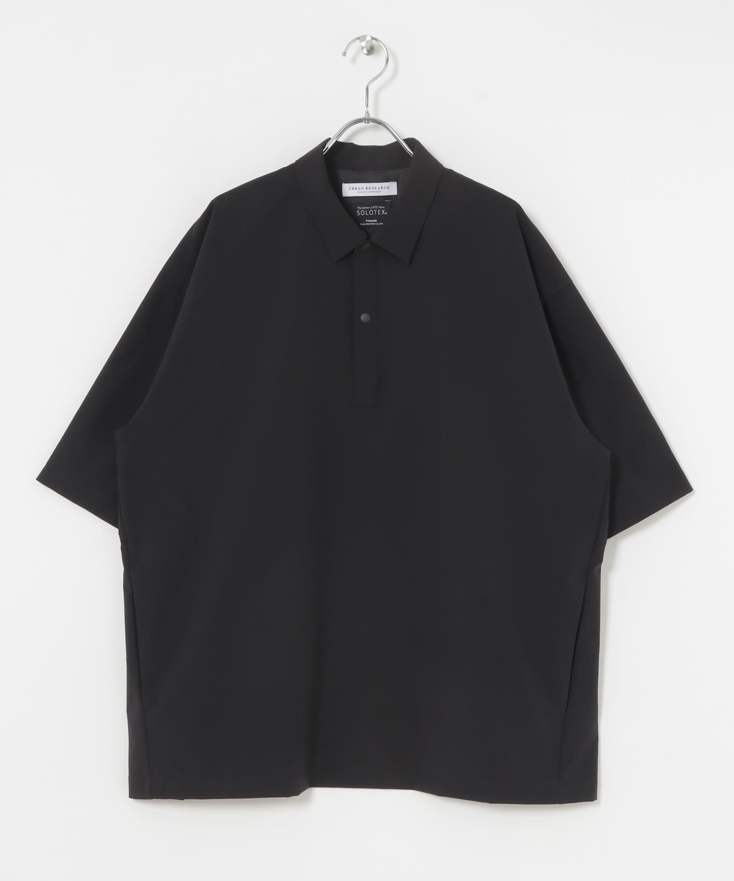 SOLOTEX 高機能短袖POLO衫(黑色-M-BLACK)