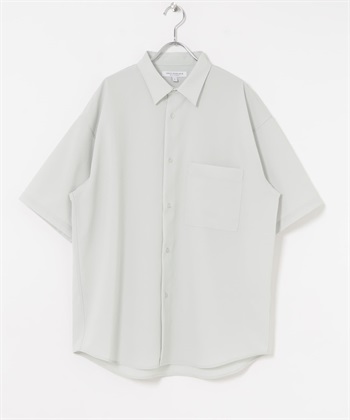 【快乾/抗皺】UR TECH 短袖襯衫(冰灰色-M-OFF WHITE)
