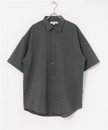 【快乾/抗皺】UR TECH 短袖襯衫(炭灰色-L-CHARCOAL GRAY)