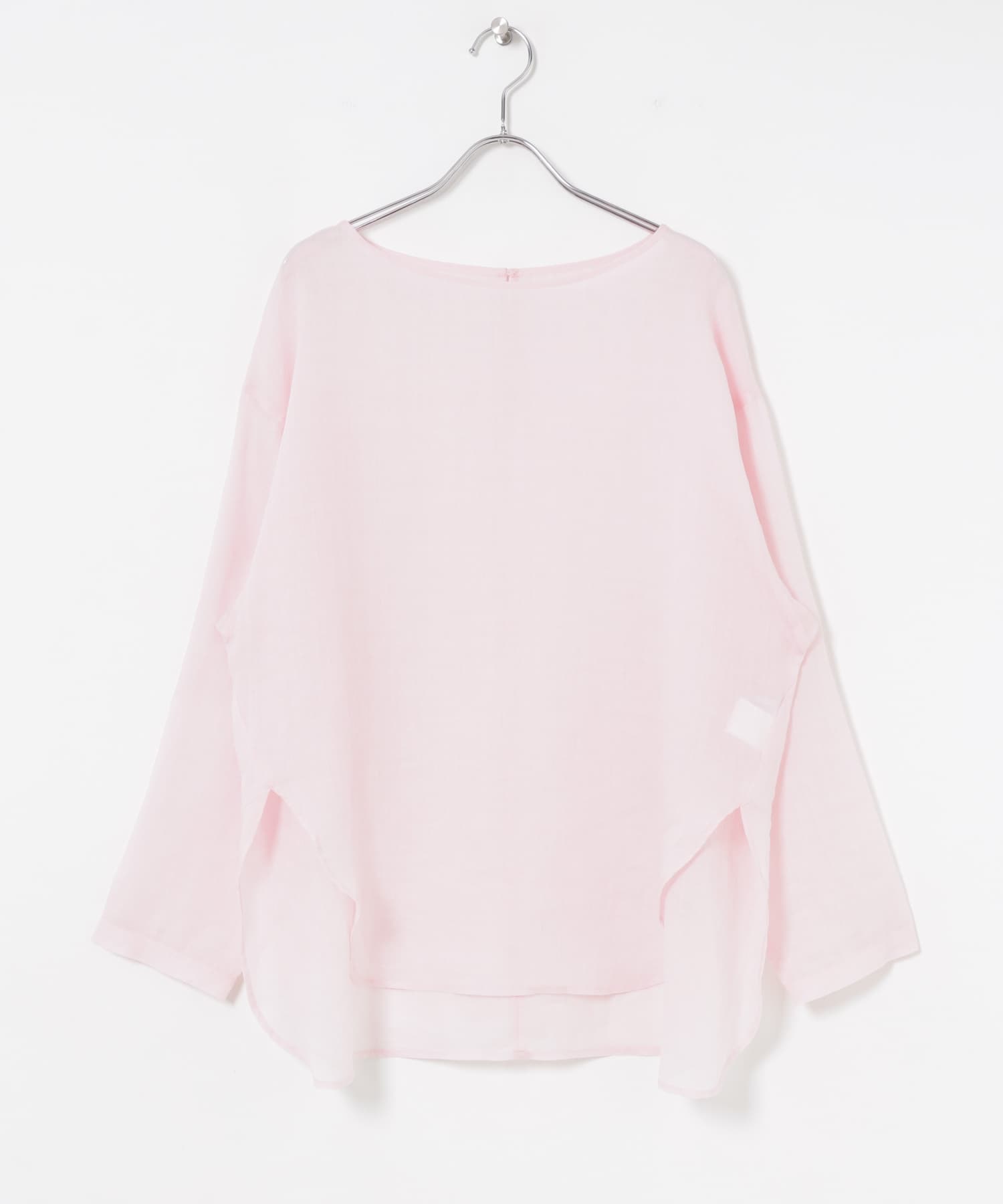 苧麻罩衫(淺粉紅色-FREE-LIGHT PINK)