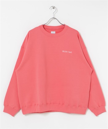 WIDE DAD / 超寬版圓領休閒上衣(粉紅色-2-PINK)