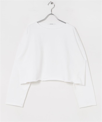 日本製不收邊短版休閒上衣(米色-FREE-OFF WHITE)