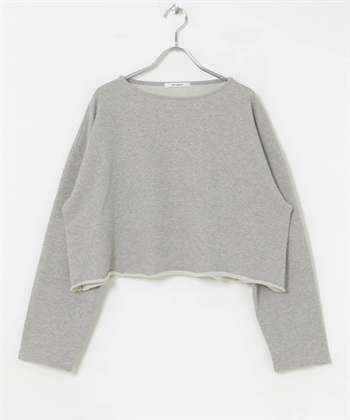 日本製不收邊短版休閒上衣(灰色-FREE-GRAY)