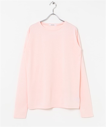 圓領透膚粗節紗上衣(淺粉紅色-FREE-LIGHT PINK)