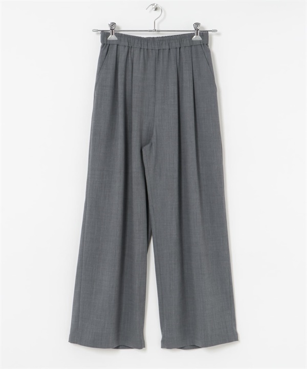 【新色追加】打褶碎褶直筒褲(炭灰色-36-CHARCOAL GRAY)