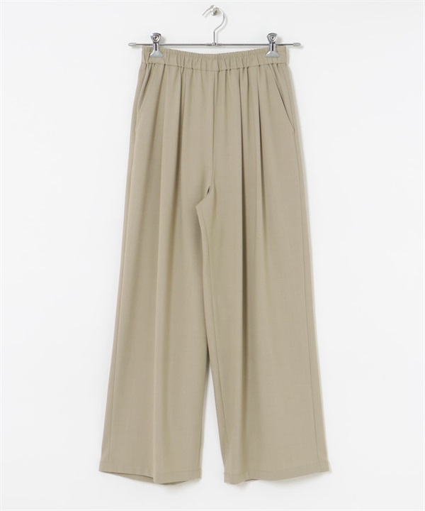 【新色追加】打褶碎褶直筒褲(沙膚色-36-其他膚色)